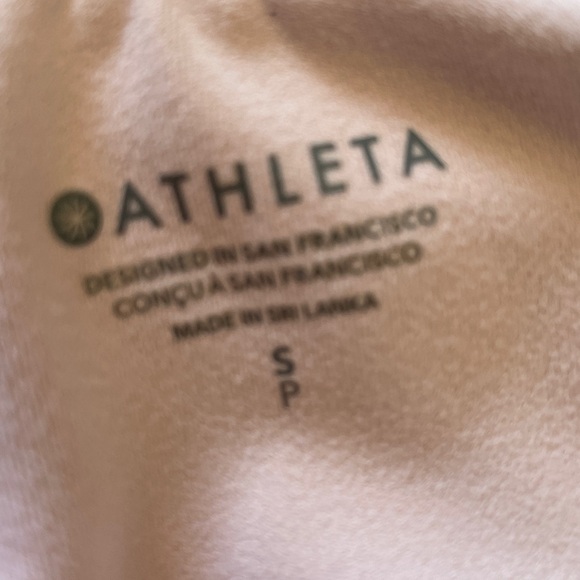 Athleta Abstract Print Racerback Crop Top Tank Top - Picture 3 of 3